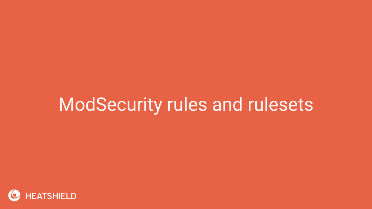HeatShieldIO's tweet photo. As @ModSecurity is only the engine itself, it requires rules to be useful. Sometimes referred to as a SecRule, these rules are instructions about what to look for in requests and what to do with requests. Find out more here https://t.co/Df7xFgEOga

#ModSecurity #BeCyberSafe https://t.co/S6Rr0T7yxS
