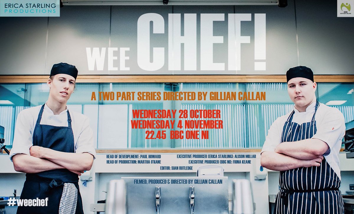 bfastmet's tweet photo. Make sure to tune into BBC One to catch the new two-part series 'Wee Chef!' starting right now!

The new two-part series features our very own students throughout their professional cookery apprenticeship.

📺 BBC One Northern Ireland
⏰ 10.45pm

#MakeItAtTheMet | #WeeChef https://t.co/jSsGi3Q9Iy