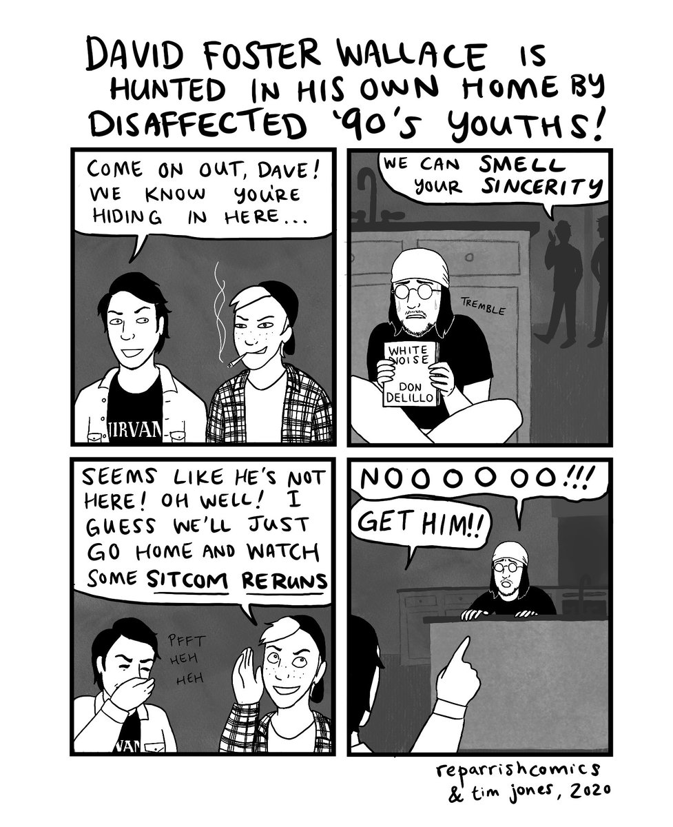 david foster wallace is hunted in his own home by disaffected '90's youths