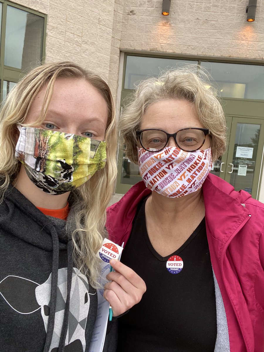 Doing our part by voting!