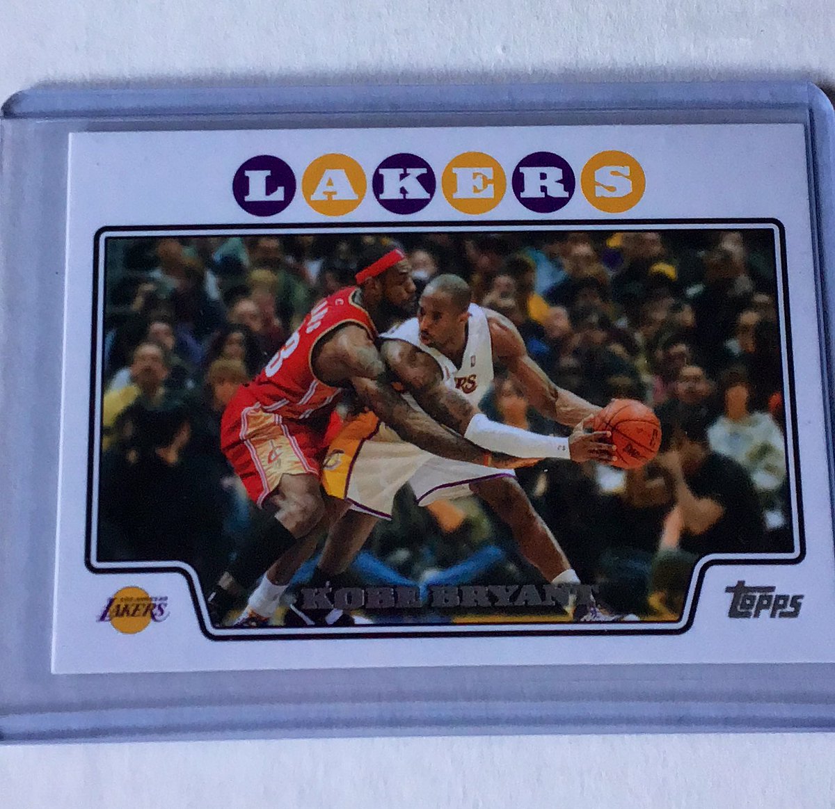 MMSPORTS31's tweet photo. Rare Topps 2008 Kobe Bryant Card Ft. King James!!! $150 Mint Condition🤟🏼 OBO @HobbyConnector @Hobby_Connect  @sports_sell https://t.co/4jDQHiKOnV