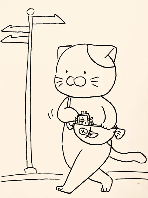 ガイドブックが付箋だらけになって煩わしいので結局閉じてお出かけするネコ 
