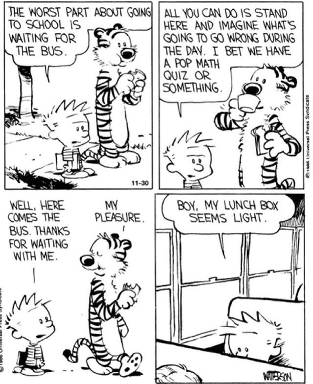 Calvinn_Hobbes's tweet photo. Tag that person that always eats your lunch 🥪 #CalvinandHobbes https://t.co/7DtAthpKOt