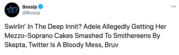 nickdierl's tweet photo. in honor of the adele/skepta dating rumors coming back I'd like to call your attention to one of the best @Bossip headlines of all time https://t.co/vw13DkkE1i