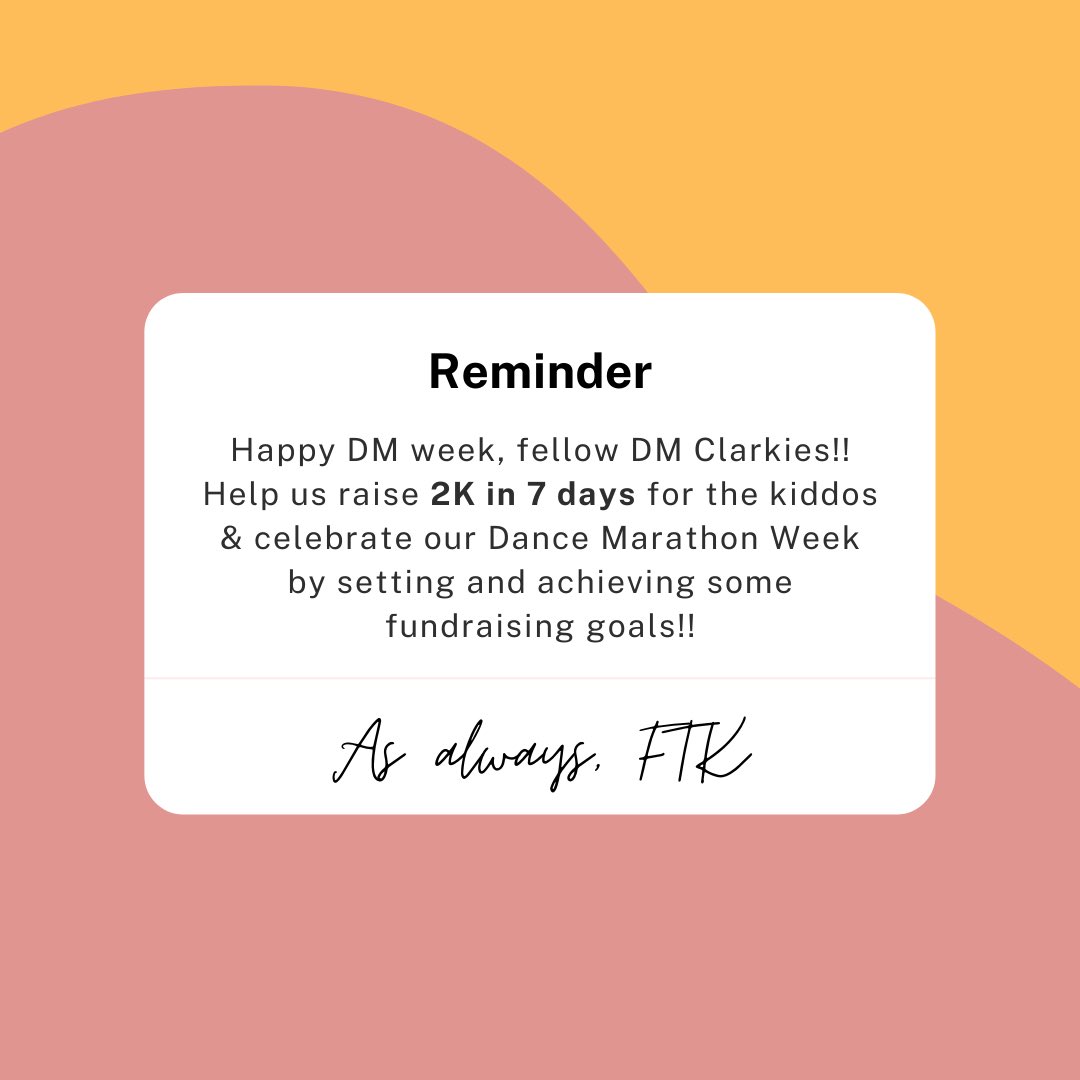 keep up the great work &amp; keep pushing! 4 days left to reach our goal!! FTK! 💗🧡