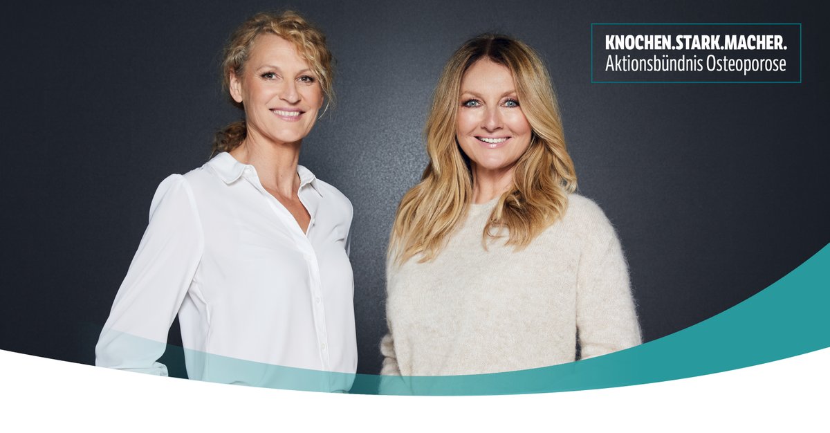 osteo2020's tweet photo. #Sport und eine ausgewogene #Ernährung helfen, #Osteoporose vorzubeugen. Heike Henkel und Frauke Ludowig zeigen Beispiele, wie das geht! #agingforfuture @BMG_Bund @BMFSFJ @GKV_SV @hcf_ev https://t.co/Xyp3eDpl6Z