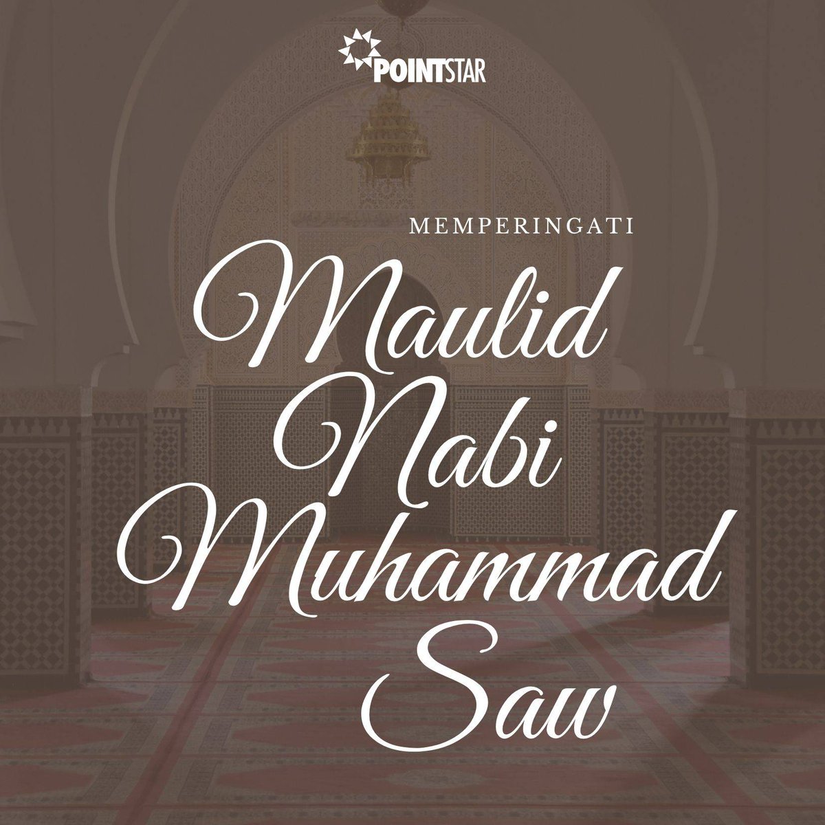 PointStar_ID's tweet photo. Selamat memperingati Maulid Nabi Muhammad SAW. Semoga damai dan berkah selalu menyertai kita semua. https://t.co/PZIFgC27Dj