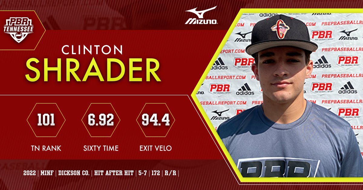 🔦Showcase Spotlight🔦

22' MINF <a href="/ShraderClinton/">clinton shrader</a> 
(<a href="/DCCougarBasebal/">Dickson County High School Baseball</a>; <a href="/HaHOutlawsBB/">Hit after Hit Outlaws</a>)
@PBR_Uncommitted shortstop w/ sure hands and quick transfers plus sneaky pop for frame.  

Scouting Report + Video⤵️
prepbaseballreport.com/news/TN/Showca…

#ShapeTheState