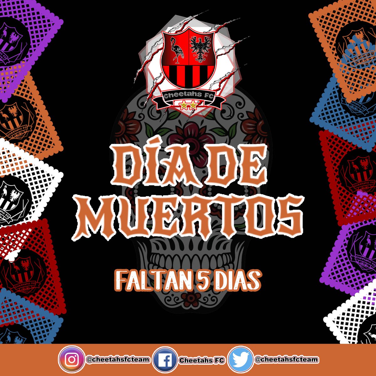 cheetahsfcteam's tweet photo. ๐โฝ ๐ ๐๐ฬ๐๐ ๐ ๐๐ฬ๐๐๐โฝ
Solo faltan cinco dรญas para celebrar el ๐ซ๐ฐ๐จ ๐ซ๐ฌ ๐ด๐ผ๐ฌ๐น๐ป๐ถ๐บ 2020 ๐โฅ๏ธ
No olviden que el viernes 30 a las 4:30 tenemos un #EntrenamientoEspecial para celebrar juntos ๐โฅ๏ธ
#diademuertos #celebracion #2020 #octubre #futbol #CheetahsFC https://t.co/PuZwPub8Gd