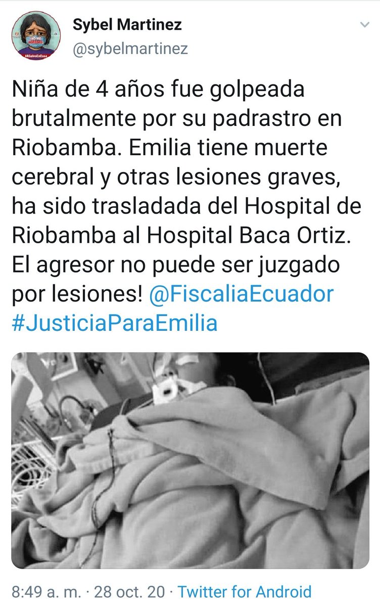 Emilia murió, no es la única, Paula (4) años, Maité (5), Yuri (10), Andrea (14 meses), Camila (3), ellas perdieron sus vidas en manos de quienes les debían cuidado y protección. Hay más de 30 NNA fallecidos durante la pandemia. Tanta violencia en su contra y niguna respuesta!