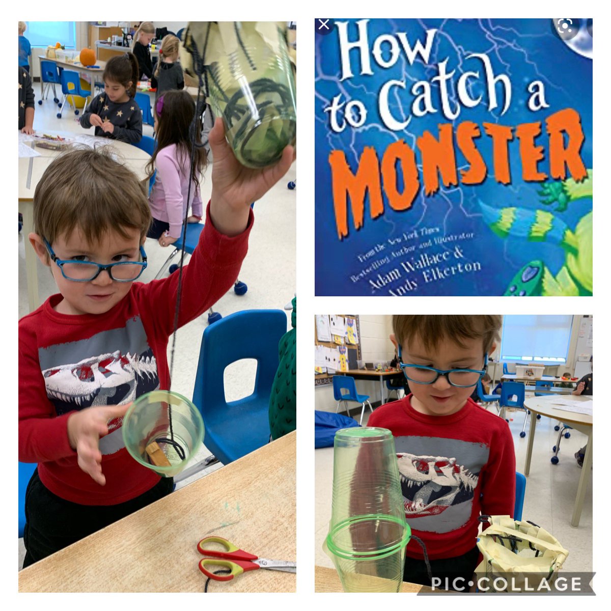 Larmstrong0's tweet photo. After reading “How to Catch a Monster” Team 104 set out on a STEM challenge to build our own traps to catch a monster! Great teamwork, collaboration and imagination! @GoodfellowPS @SCDSBey @howen0776 https://t.co/mJbFNqrFHg