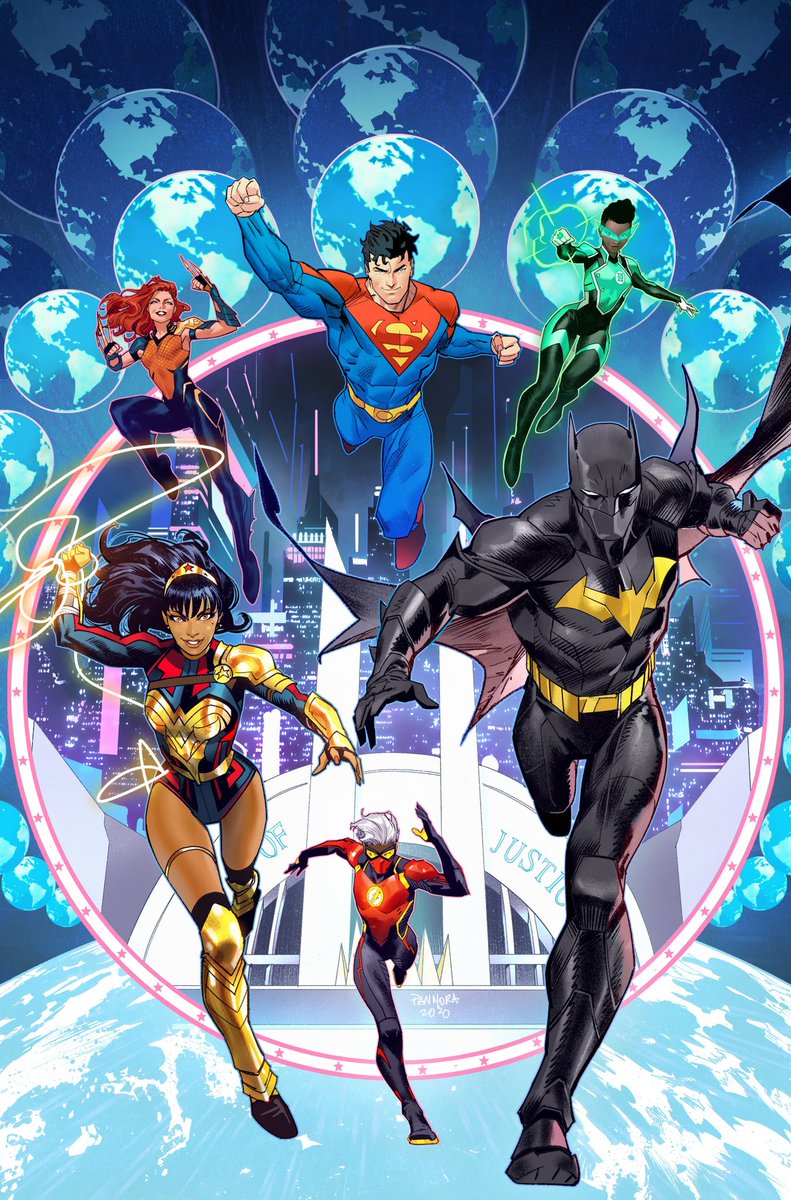 AquamanUniverse's tweet photo. Hi-res original cover art by @Danmora_c for #DCFutureState's JUSTICE LEAGUE #1! https://t.co/61EeqHrwGN