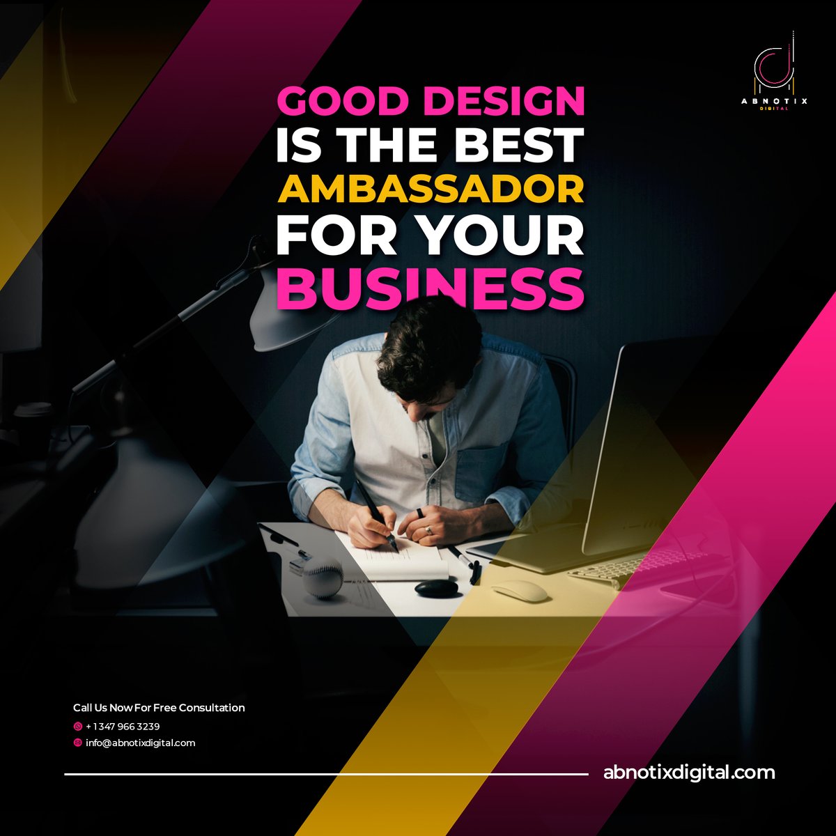 AbnotixDigital's tweet photo. Abnotix believes in Bringing out the best in your business and making it part of our designs. We deliver Stories of your struggle and business experiences through immersive and engaging posts.
#valuebasedmarketing #digitalsolutions #logodesigns #abnotix #graphicdesignservices https://t.co/h1BPAhWR6C
