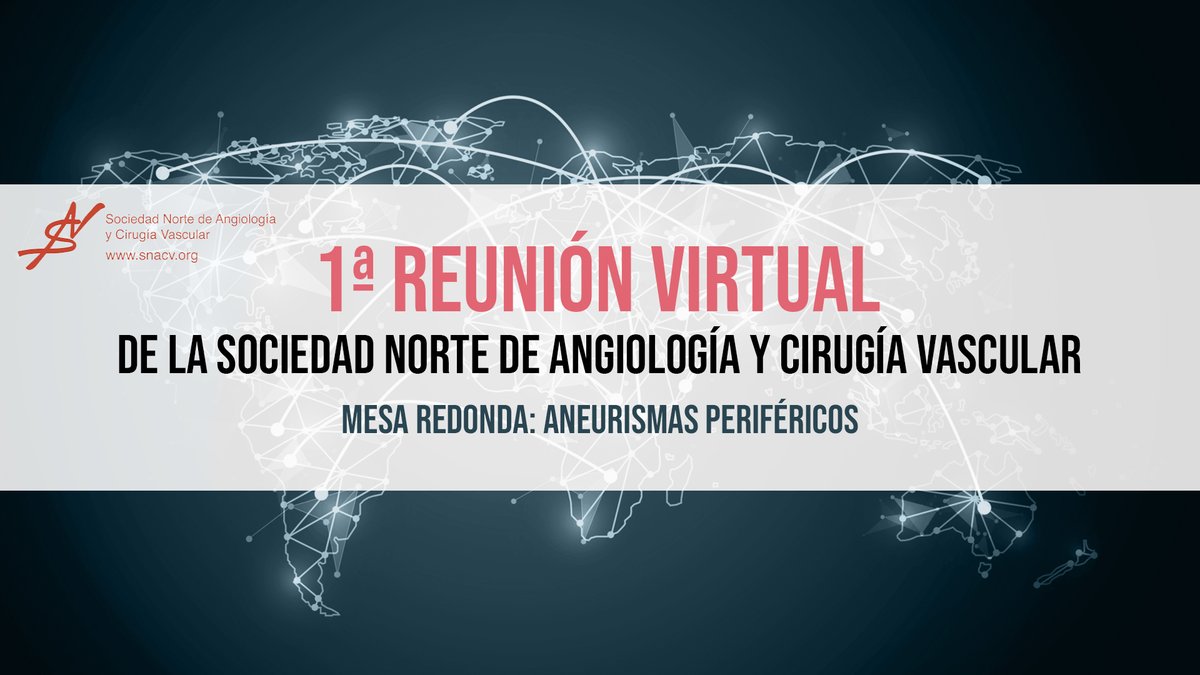 Seguimos con nuestra Reunión Virtual SNACV 2020.
Este jueves: 
👉 Mesa Redonda Aneurismas Periféricos.
👉 Sesiones patrocinadas por Logimed y Biotronik.
👉 Comunicaciones y pósters libres.
Todavía estás a tiempo de inscribirte gratuitamente en snacv2020.com