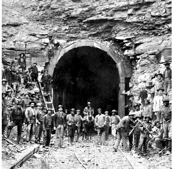 In 1930, men (3/4 of them Black) dug and drilled through silica in deplorable work conditions (including the threat of guns) to create the Hawk’s Nest Tunnel. Hundreds died of silicosis. You can read more here.  https://en.m.wikipedia.org/wiki/Hawks_Nest_Tunnel_disaster