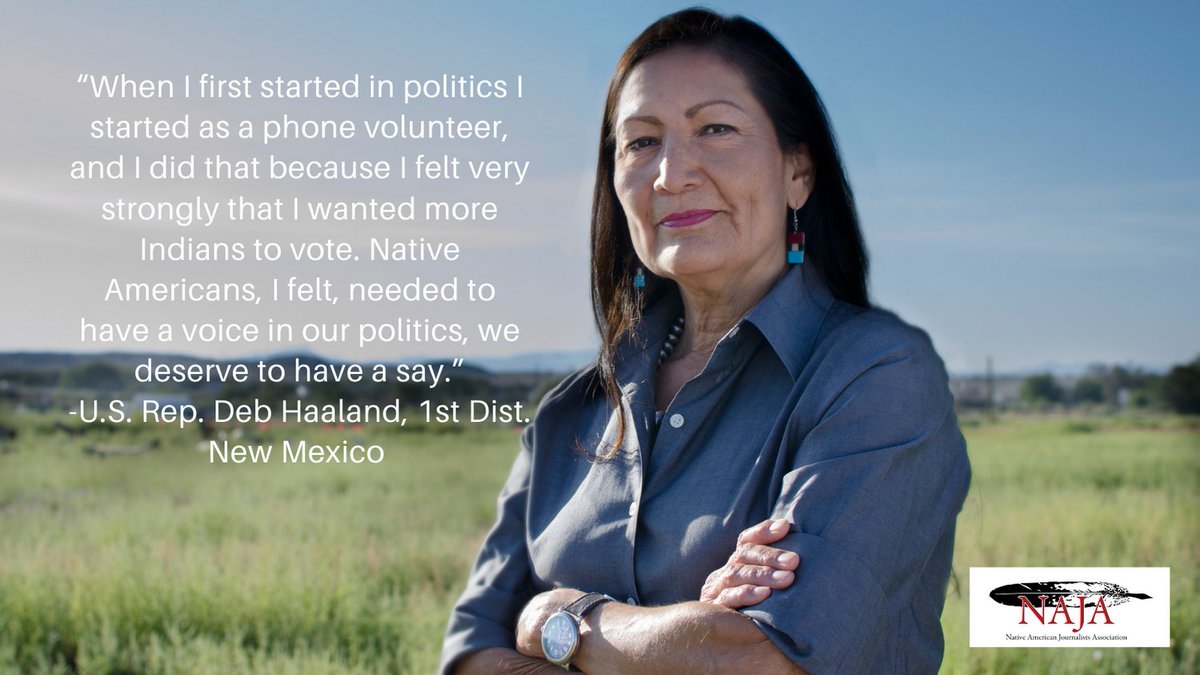naja_ou's tweet photo. With six days left until the Presidential Election 71.5 million ballots have already been filled,  @RepDebHaaland reminded us of the importance of the Native vote during a one-on-one with OU NAJA. https://t.co/aBOWg5G4tC