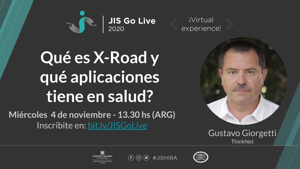 Yo buscare responder a:  ¿Por qué usar #XRoad en los #EDS Ecosistemas Digitales de Salud? y cómo lo estamos usando en #Neuquen #JISHIBA #Integrabilidad
Inscribite en: bit.ly/JISGoLive