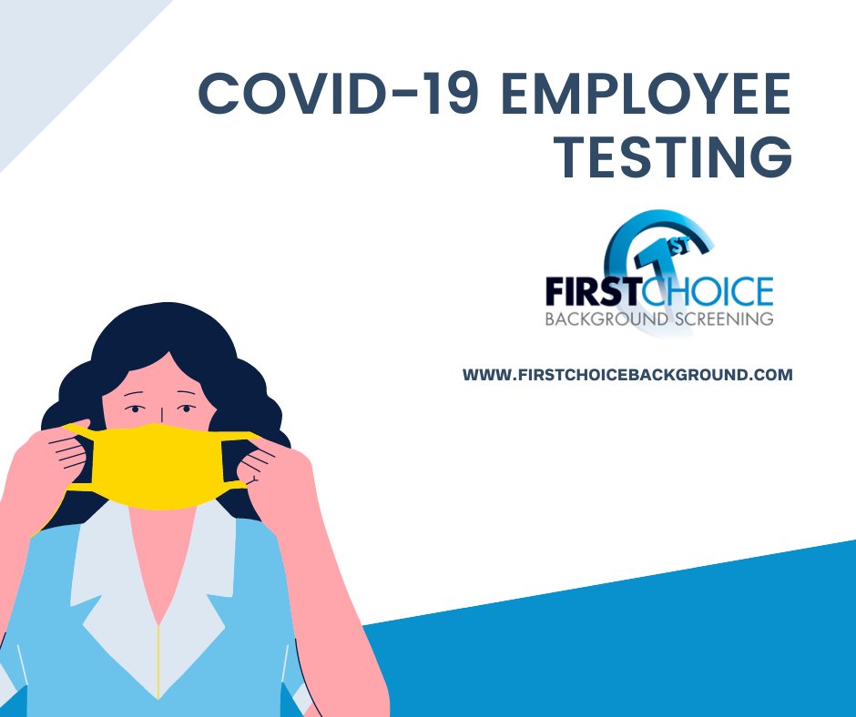 FirstChoiceBGS's tweet photo. First Choice is now offering coronavirus screening options. Services are available for both Return to Work and Pre-Employment (after a conditional job offer is made). Learn more at https://t.co/XZPh1jVHY6 #COVID19 #coronavirus #backgroundscreening https://t.co/j5siIy6eAh