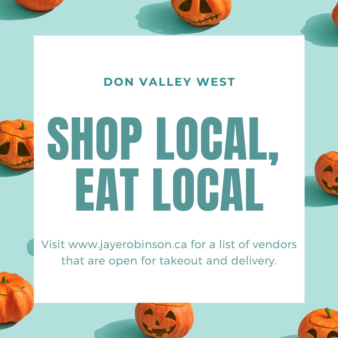 JayeRobinson's tweet photo. Looking to pick up a sweet Halloween treat? Consider supporting a local vendor in Don Valley West. You can find a list of #Ward15 businesses on my website here: https://t.co/Wfhno3zv3x… #ShopLocalEatLocal #ShopLocalTO #SaveLocalTO https://t.co/WDZtcKxFWp