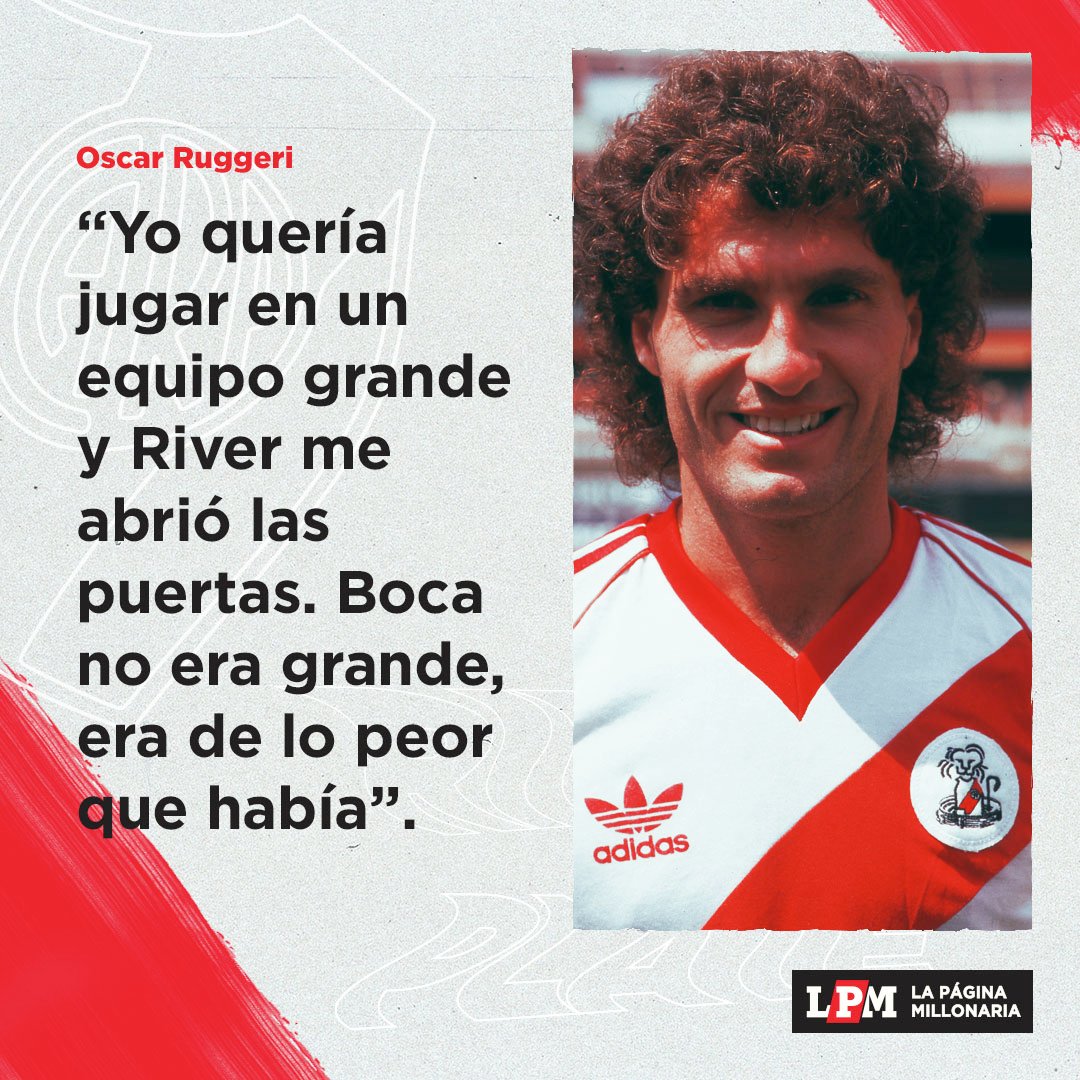 RiverLPM's tweet photo. 💣😱 Lo dice Oscar Ruggeri, uno que se puso las dos camisetas... https://t.co/3rGoJCgwI2