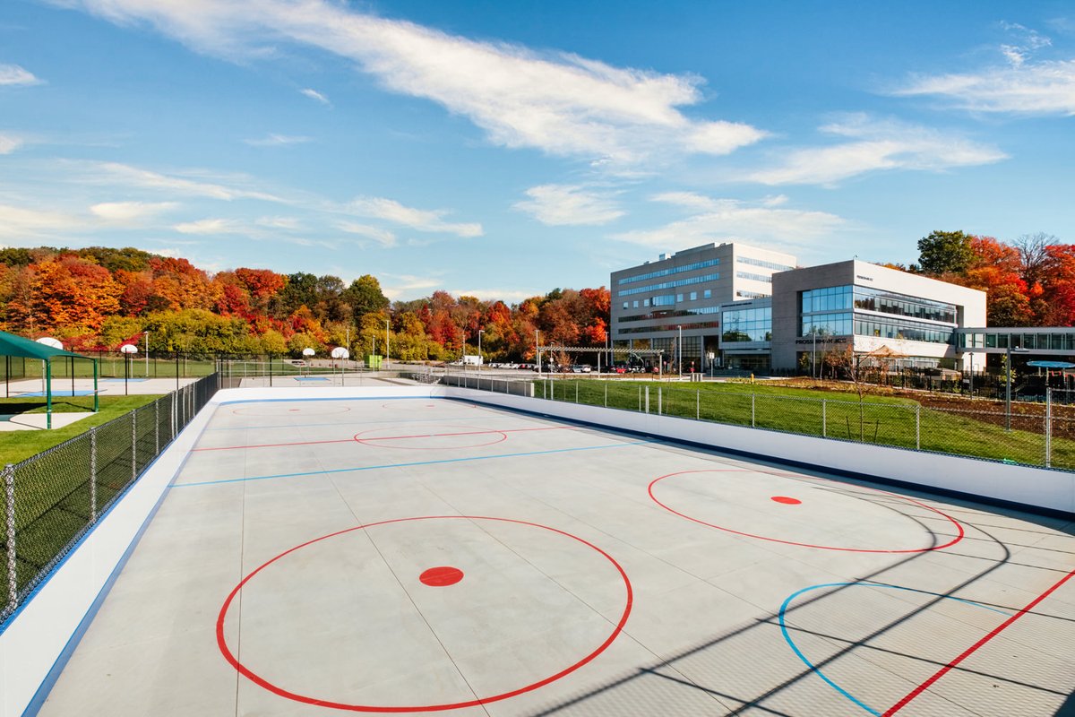 Studiotla's tweet photo. Active uses at the Sherman Campus provides users of all ages invaluable spaces for active recreational play for all seasons! Including a splash pad and pool, children’s playgrounds, sports fields, sports courts, and the ever-important hockey rink!
.
#studiotla #shermancampus https://t.co/QCR9RVftv5