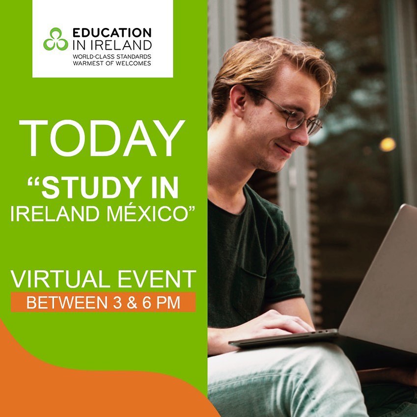 IrelandLatam's tweet image. ¡Llegó el día! 
Study in Ireland México es hoy entre 3 y 6 pm
Se rifará una beca de €3000 entre los participantes y, mientras más universidades contactes, ¡más oportunidades tienes de ganar!
¡La URL al evento en el sig. tweet!
amatedigital.mx/education_in_i…