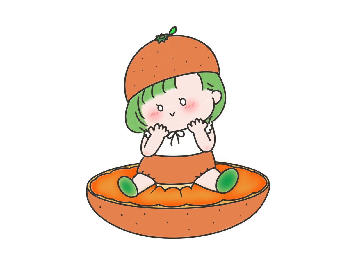 Nanami V Twitter みかん イラスト オリジナル 過去絵 一日一絵 今日のイラスト Clipstudio