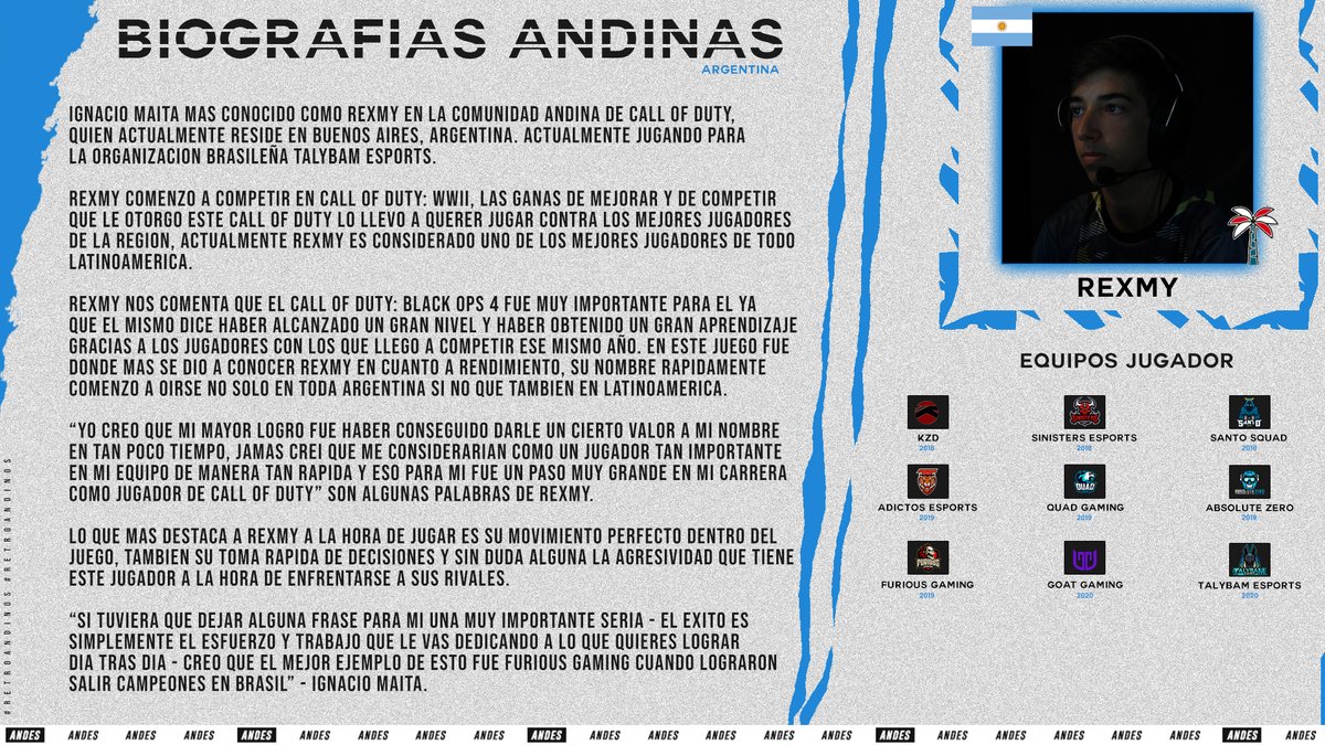 #BiografíasAndinas.

El día de hoy traemos al inigualable <a href="/lRexmy/">Nacho aka Romeo</a>. 

#RetroAndinos