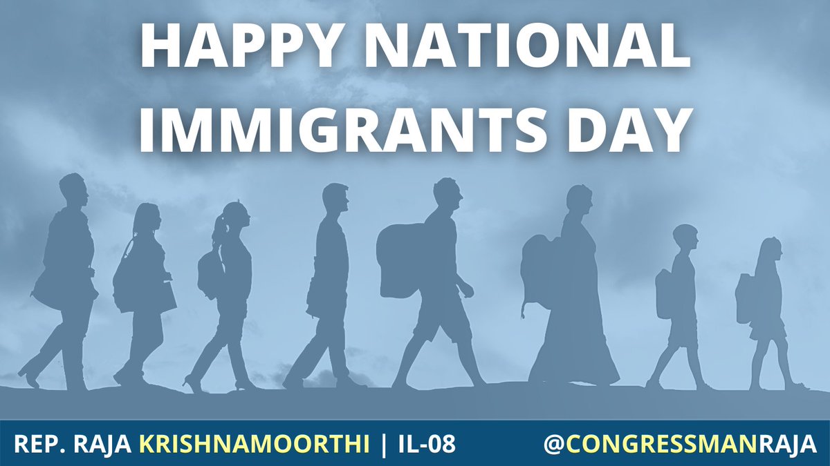 Happy National Immigrant's Day. America is a nation that celebrates immigrants and the beauty each of us brings to America.