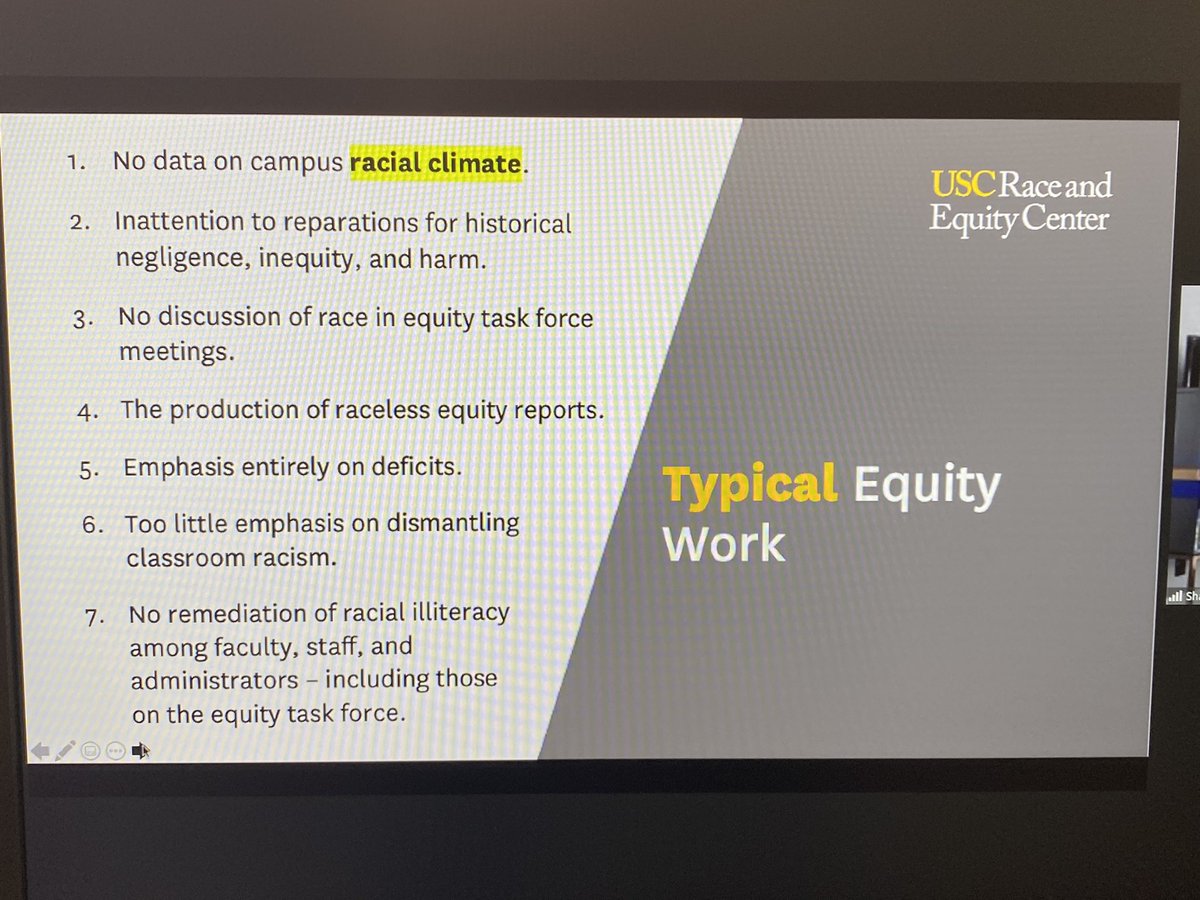 DTK1911's tweet photo. .@DrShaunHarper’s focus on how equity work typically happens is so spot on. While familiar, we can do better. #UIABSSI https://t.co/2ioNaiiPvS