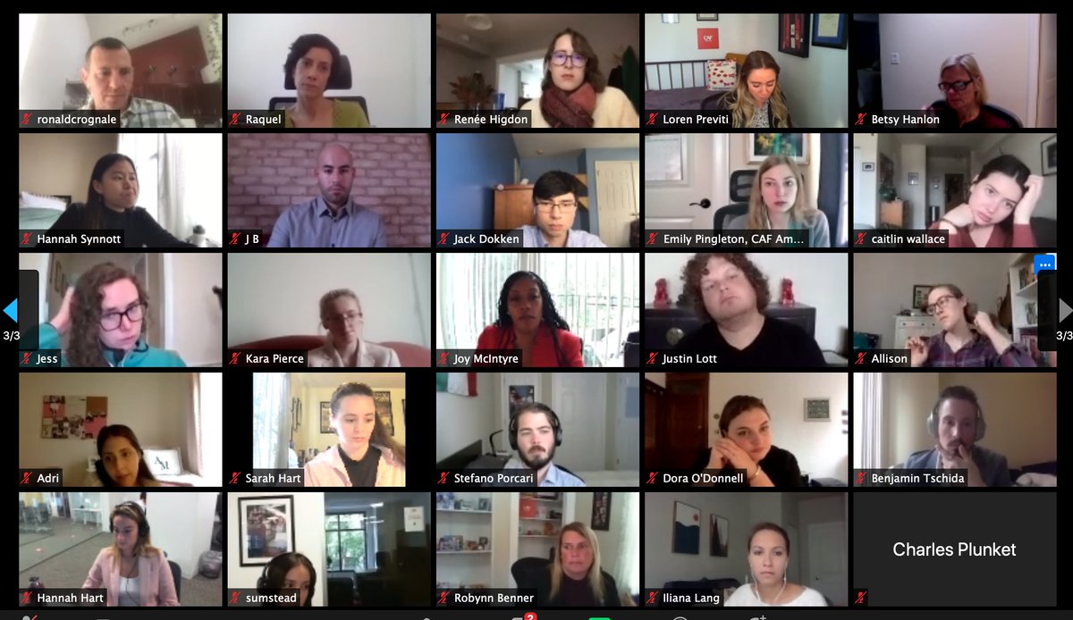 CAFAmerica's tweet photo. All Staff town hall meeting with CAF America and @cafcanada! Great to sit down with our CEO and talk about the future of our organizations! #ASD2020 https://t.co/HOocPjnehQ