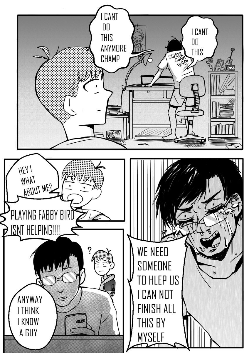 BulletMegazine's tweet photo. Daily Life Comics CHAP 3" go check it out!!!
#artworks #comicbooks #manga  #characterdesign  #illustration #wacom #mangaart #mangaartist #anime #comicartis #shonen #clipstudiopaint #drawing #funnymanga #mangafan #mangafans #comicfans #funnycomic #drawings  #procreateartist https://t.co/d5B8FE6jUI