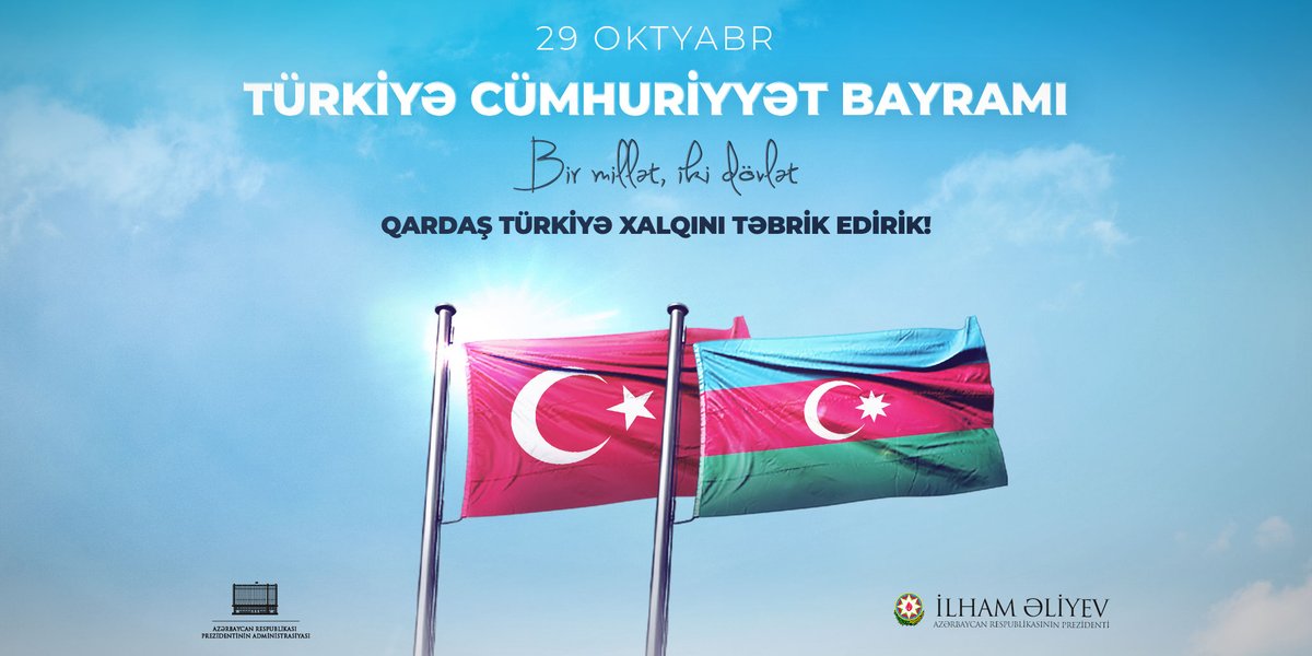 AhmedogluAnar's tweet photo. #birmilletikidevlet 
#Turkiye 
#Azerbaijan 
#KarabakhisAzebaijan https://t.co/DBD9S7PZIr