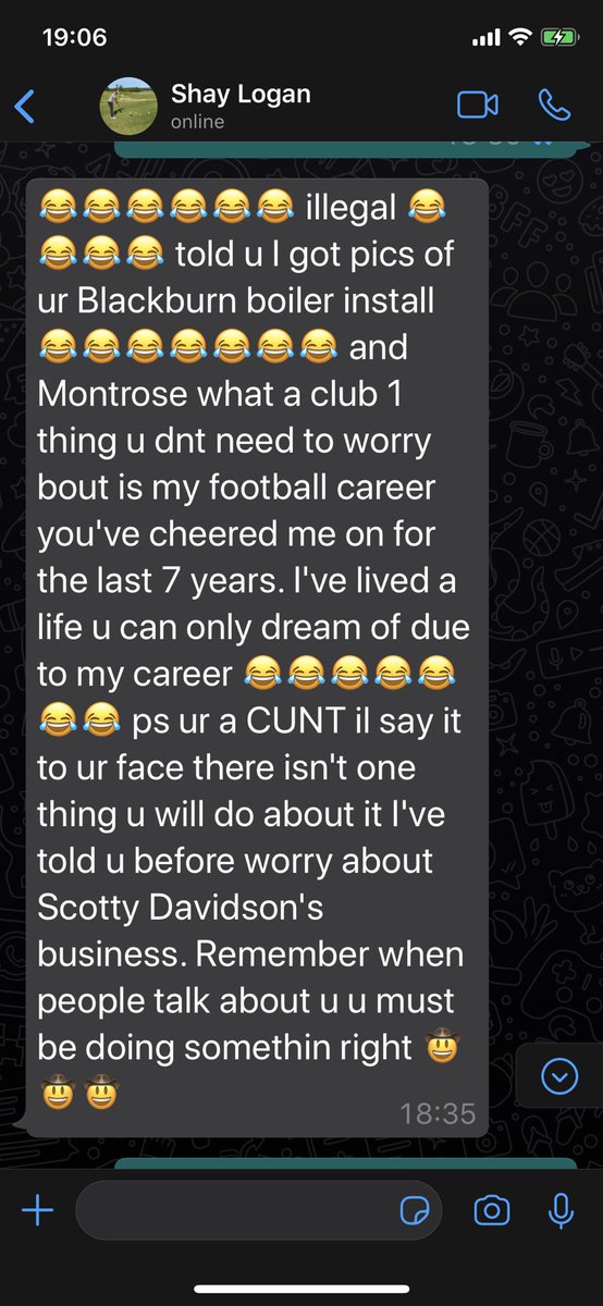 scottda95388967's tweet photo. @AberdeenFC  is this acceptable from a senior player or any of your staff at the club and how to speak to afc fans https://t.co/4KneopIRij