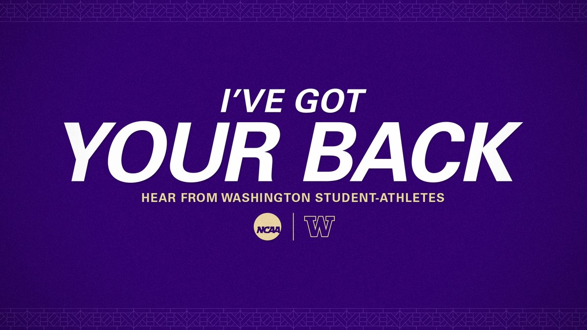 UWAthletics's tweet image. Day 2 of the @NCAA Diversity &amp;amp; Inclusion campaign: 𝐼'𝑣𝑒 𝐺𝑜𝑡 𝑌𝑜𝑢𝑟 𝐵𝑎𝑐𝑘 

» gohski.es/2ThDSTS 

#GoHuskies x #NCAAInclusion