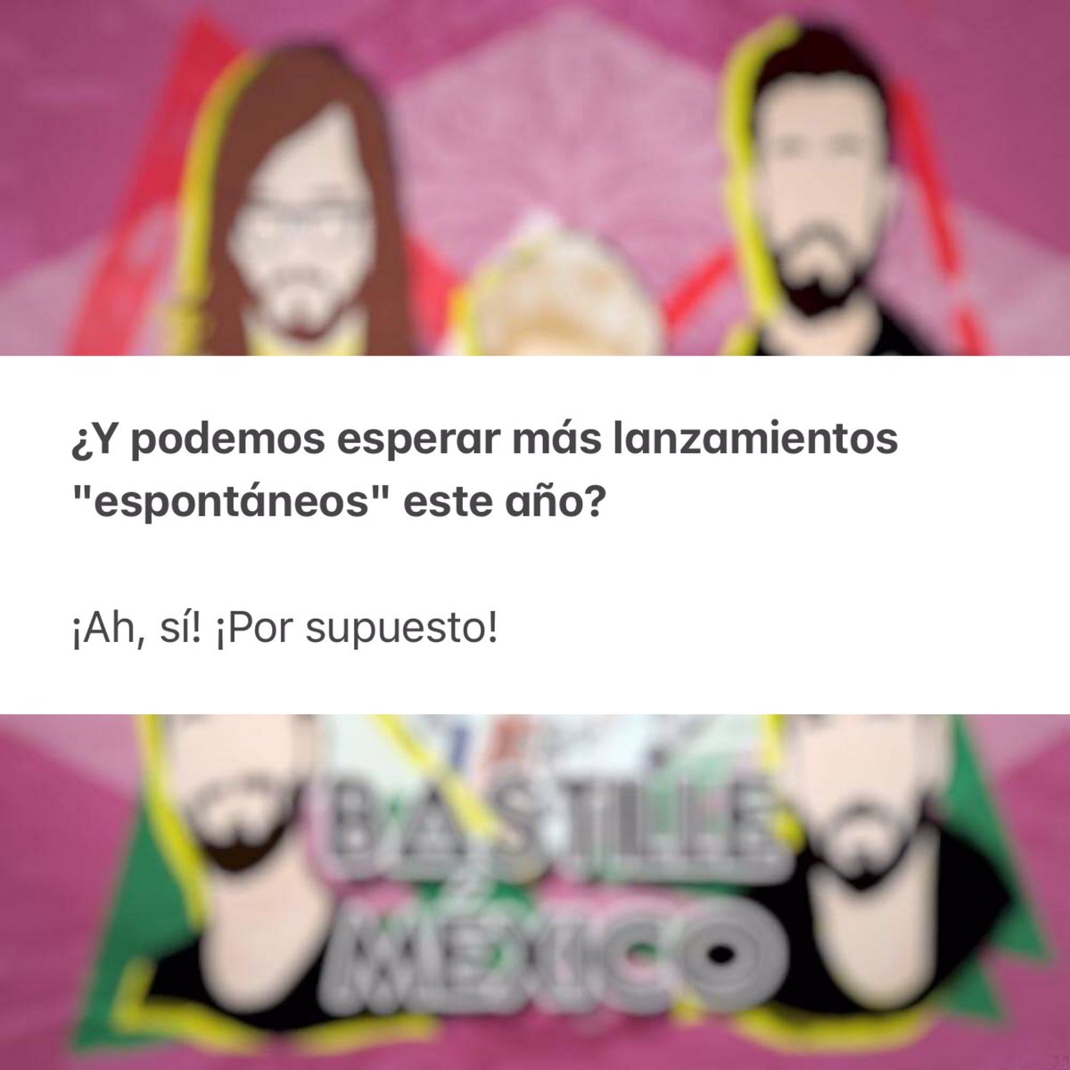 Bastille México tweet media