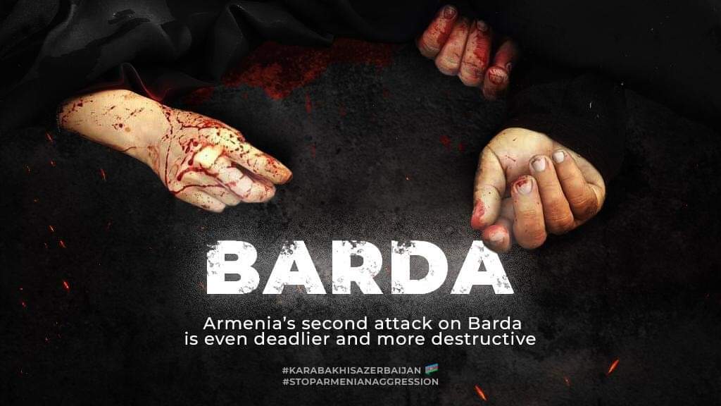 Novruzova20's tweet photo. #BardaCity today :21 died, 60 injured. It is not any virus or smth similar to this. It is worse than virus:armenians! #Stoparmenia otherwise they keeping to steal lives of civilians!#Stoparmenianaggression as they are such an aggressive as killing children! And yes,#PrayforBarda! https://t.co/aoY81pCTr3