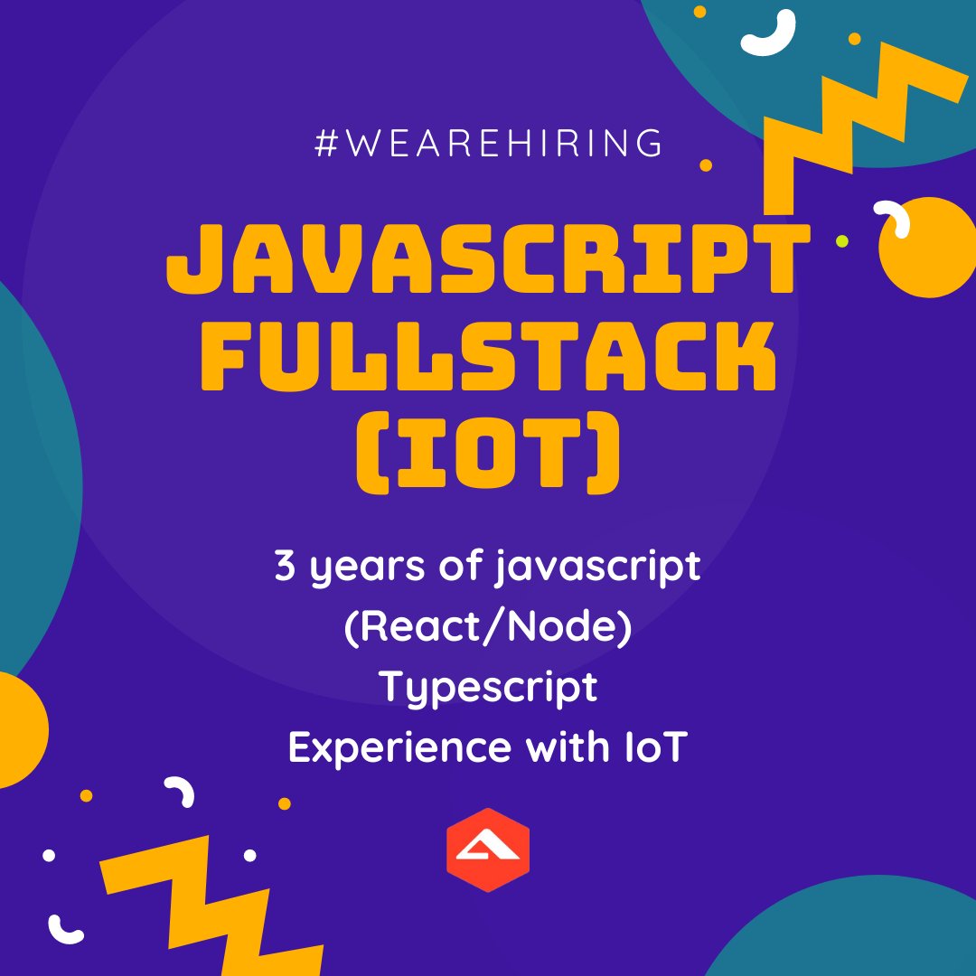 📢No te olvides de nuestras open vacancies!

👉lnkd.in/eezGsK5

#wearehiringnow #javascript #fullstackdeveloper #IoT
