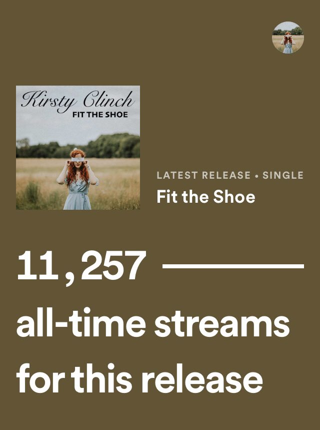 ClinchKirsty's tweet photo. This is just #crazy omg π― #11k in less than 5 weeks I canβt even believe this
π I feel so #blessed & your making a poorly Kirsty so overwhelmingly #happy #thankyou
πππ
#musician #singersongwriter @Spotify @SpotifyUK #talentedredhead https://t.co/BzKaXTwt3o