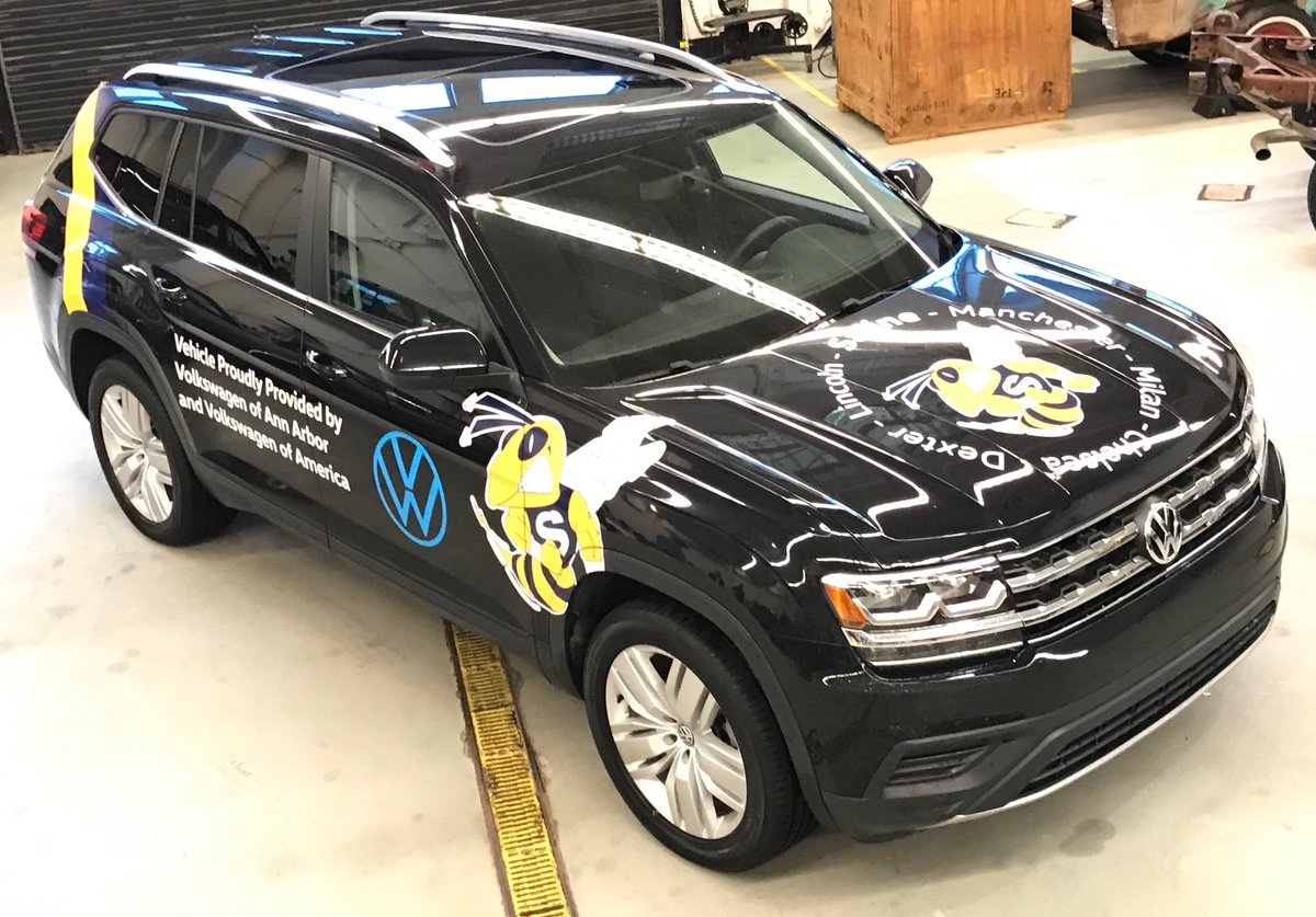 SWWCAuto's tweet photo. A special thank you to Volkswagen of America and Germain Volkswagen for the donation of a 2017 Volkswagen Atlas. The Automotive Technology students of Dexter, Chelsea, Manchester, Milan, Lincoln and Saline are truly thankful. https://t.co/tJ3woLEHug