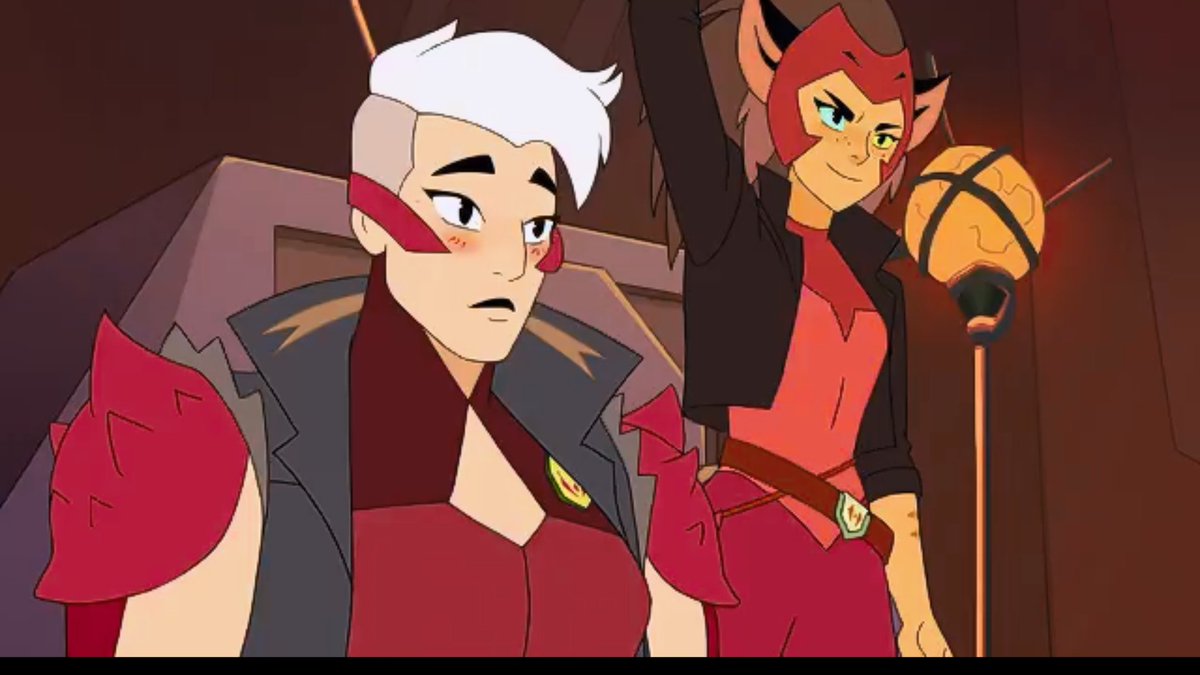 Season 328: After defeating Tung Lashor She gifts Scorpia his jacket. 29: While Catra's new goons toast to her in celebration She also makes sure to include Scorpia into the  http://toasts.Giving  her just as much as praising.