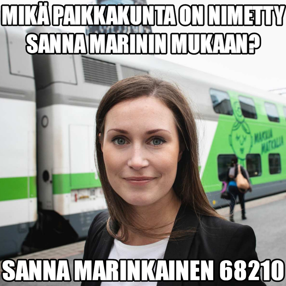 SannaUltramarin's tweet photo. #SannaMarin #Marinkainen #keskipohjanmaa #omastamielestähauska https://t.co/JALdwSh6R7
