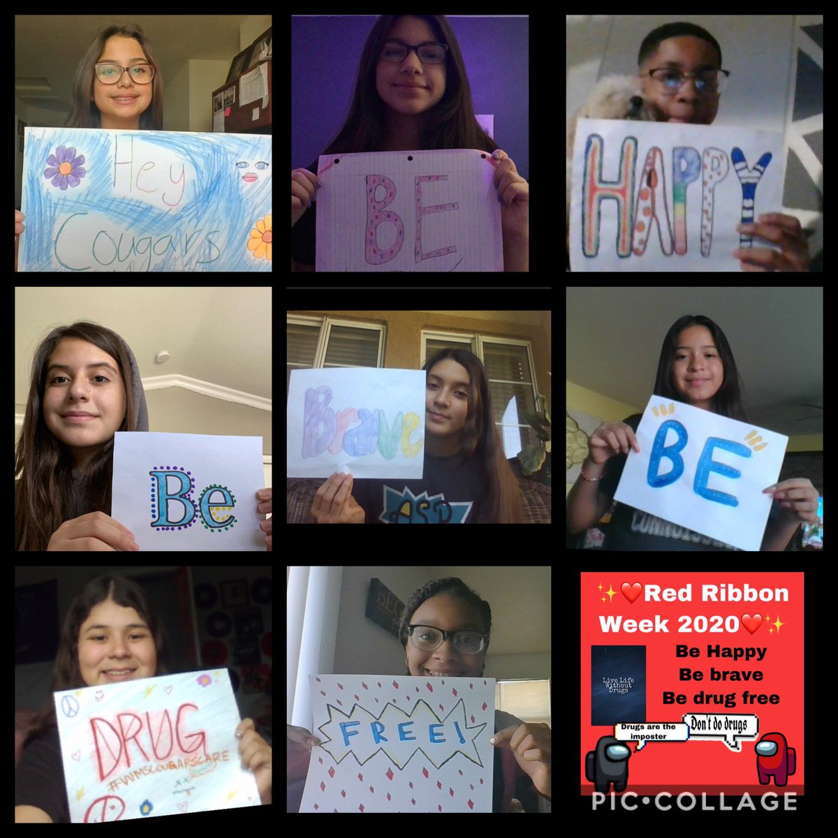 VistaverdeMs's tweet image. ♥️ Red Ribbon Week message from ASB Leadership‼️♥️ #redribbonweek2020 #virtualspiritweek #vvmscougarscare #CougarsOnTASK #VVinthistogether @ValVerdeUSD