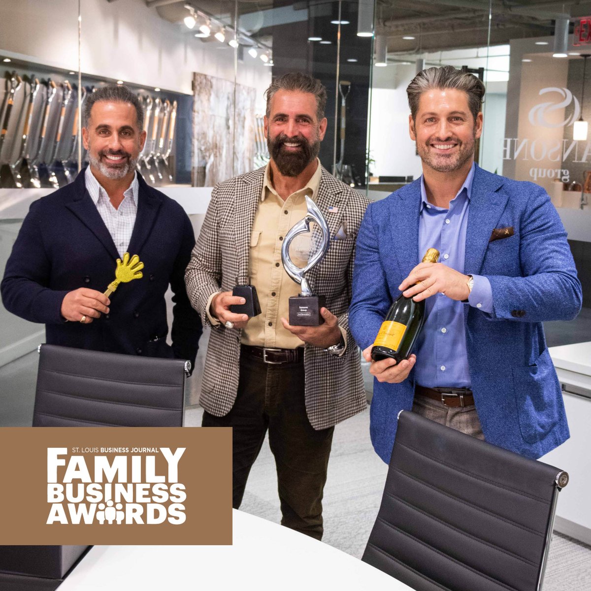 SansoneGroup's tweet photo. Thank you, @stlouisbiz , for helping us celebrate the 2020 Family Business Awards! It is an honor to be recognized alongside these 12 incredible family businesses as influential forces in the St. Louis region. 
@jimgsansone @dougsansone @tgsssssssssss https://t.co/K9jhZTU2IJ