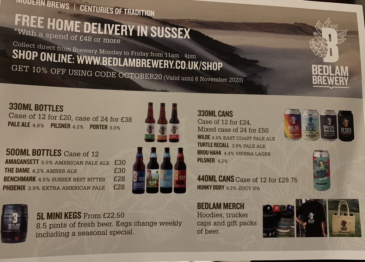 ExactPR's tweet image. Really nice bit of marketing from @BedlamBrewery, hitting all key messages and CTAs. Too tempting to resist! #CraftBeer