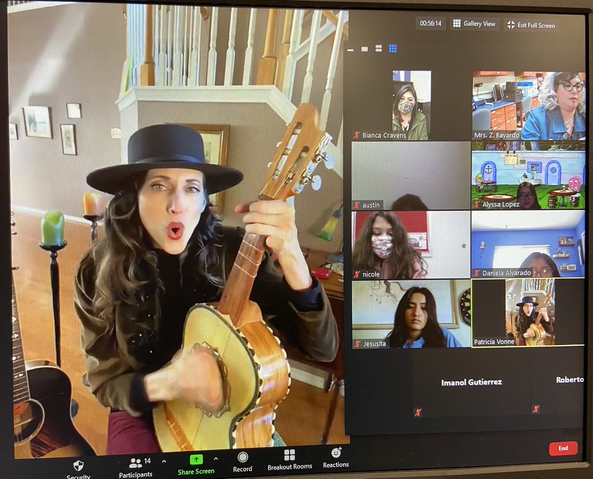 MASLitSATX's tweet photo. Storytelling is a recurring theme in our Mexican American class. And today we had the wonderful opportunity to hear from and learn from San Antonio’s own MUSICAL STORYTELLER ROCKERA, Patricia Vonne! What an inspirational treat! 🎸🎤🎶🎵
@ALopezELA @BayardoZinnia https://t.co/iecG1ZFnbq