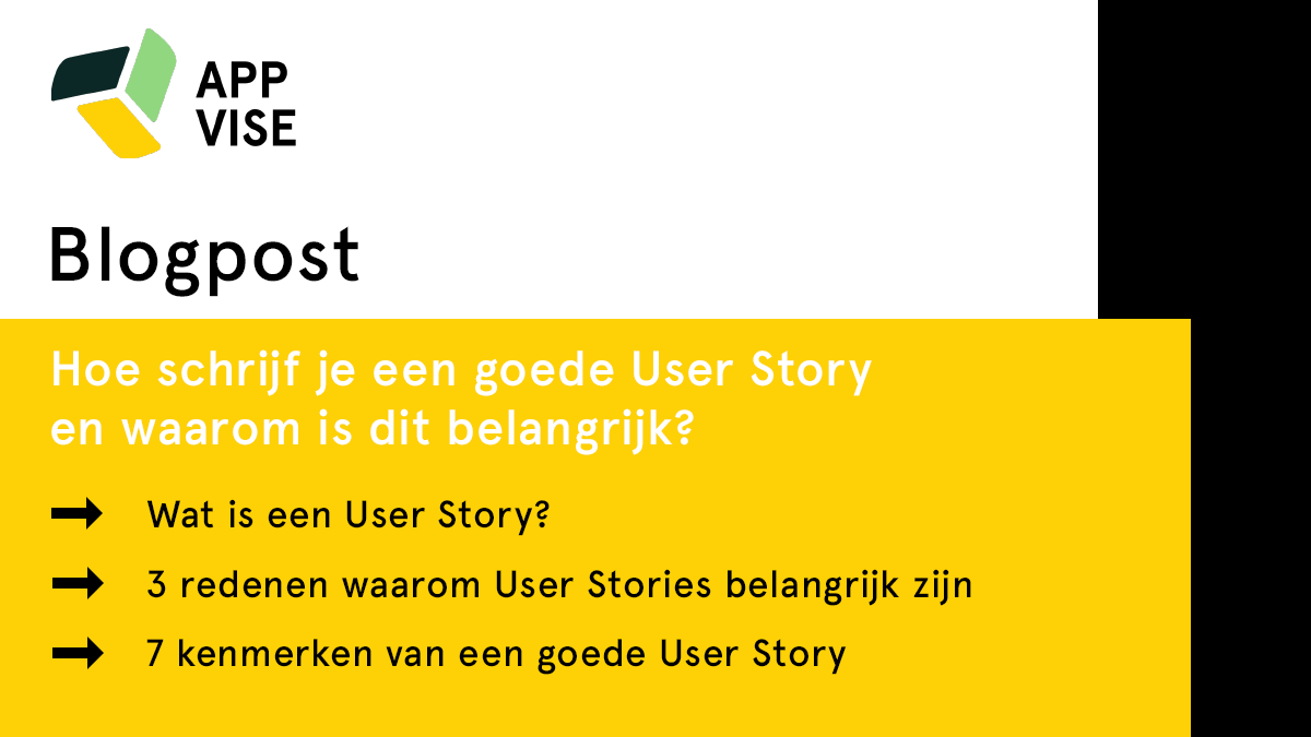 appvisenl's tweet photo. Ken jij de 7 kenmerken van een goede User Story al? 😮 Je leest het in onze nieuwste blog! ✔️

➡️ https://t.co/8kFSJapIRt

#blog #userstory #app #mobiledevelopment #appontwikkelaar #appdevelopment #appontwikkelen #ondernemer #ondernemen #iOS #Android https://t.co/JefklEmlnJ