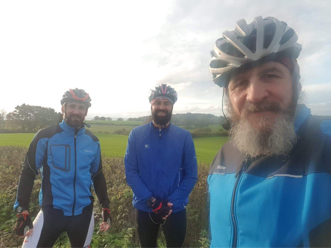 MrMorrisPE's tweet photo. Great to be back on the bike today after a few months off. Nice to meet up with a couple of my teacher friends. https://t.co/WfL7Ui5IKb