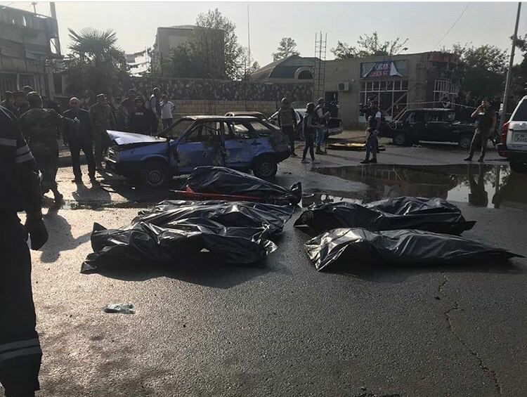xeberbgt's tweet photo. At least 21 people were killed and more than 70 were injured when Armenian forces bombed the city of Barda on October 28 at around 1 p.m.
#Bardacity #PrayForBarda #StopArmenianAggression https://t.co/VNUZVcKqrv https://t.co/mgS40y7nHS