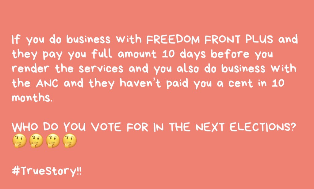VendaShuttle's tweet photo. We must not ignore the signs. It’s also happening to us a s a small business. @GautengANC @ANCYLhq https://t.co/2w1NnUzTsy